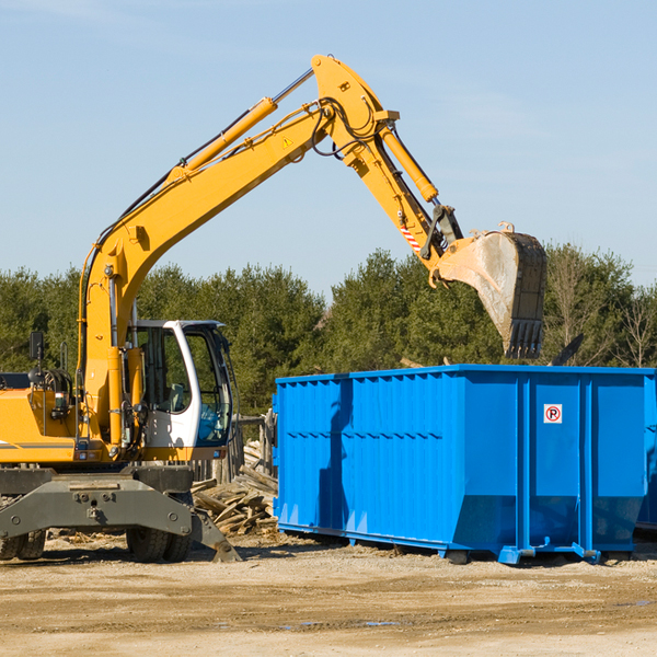 what happens if the residential dumpster is damaged or stolen during rental in Bush IL